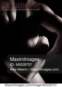 Couple making love sensual abstract black and white concept... preview image