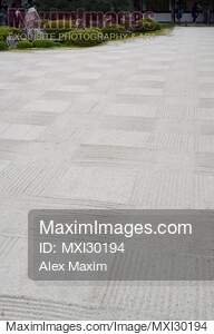 Geometrical Zen garden with checkered design at Kaizando...... preview image