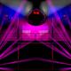 Night club colorful lights and disco balls... (thumbnail)