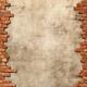Concrete wall with red brick frame... (thumbnail)