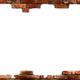 Brick wall frame on white background... (thumbnail)