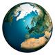 Earth Globe UK and Arctic... (thumbnail)