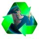 Conceptual Recycling Symbol over Earth Globe... (thumbnail)