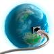 Network cable plug in Earth globe Internet and communication concept... (thumbnail)