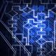 Digital Flowchart Abstract Blue Background... (thumbnail)