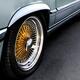Classic car chrome rims with spokes... (thumbnail)