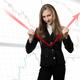 Young woman student of economics changing financial trend... (thumbnail)