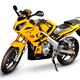 Yellow Racing Motorcycle SM150-23 isolated on white... (thumbnail)