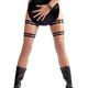 Sexy naked woman in leather boots with vinyl record... (thumbnail)