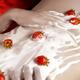 Sexy Naked Woman Body Covered with Cream and Strawberries... (thumbnail)
