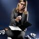 Businesswoman Throwing Crumpled Paper in Outbreak of Anger... (thumbnail)
