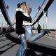 Young Couple Kissing on the Bridge... (thumbnail)