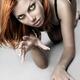 Edgy glamour portrait of sexy woman with cat eyes... (thumbnail)