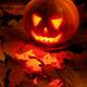 Scary Jack-o-lantern Illuminated From Inside... (thumbnail)