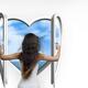 Woman Opening a Heart Shaped Window... (thumbnail)