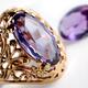 Golden Ring with Alexandrite Gem Stone... (thumbnail)
