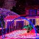 House Decorated with Christmas Lights Panorama... (thumbnail)