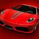 Red Ferrari F430 Scuderia super car... (thumbnail)