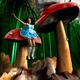 Alice in Wonderland falling from mushroom... (thumbnail)
