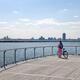 Woman with a Bicycle on a Pier... (thumbnail)