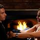 Young Couple at a Fireplace... (thumbnail)