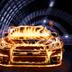 Sports Car in Flames... (thumbnail)