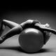 Woman Blanacing on Fitness Ball... (thumbnail)