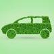 Eco-friendly Green Car Made of Leaves Environmental Concept... (thumbnail)