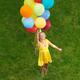 Girl with air balloons in mid-air... (thumbnail)
