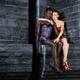 Two beautiful women in elegant dresses... (thumbnail)