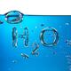 H2O Formula Made by Oxygen Bubbles in Blue Water... (thumbnail)