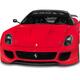 Red Ferrari 599XX sports car isolated on white... (thumbnail)
