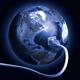 Network Cable Plugged into Blue Planet Earth... (thumbnail)