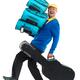 Man Carrying a Load of Luggage... (thumbnail)