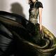 Young Woman in Long Flying Dress... (thumbnail)