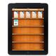 Apple iPad 3G Tablet Displaying Book Shelves... (thumbnail)