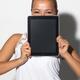 Smiling Girl with Apple iPad 3G Tablet... (thumbnail)