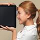 Smiling Girl with Apple iPad 3G Tablet... (thumbnail)