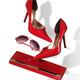 Red Stylish Fashion Womens Accessories Conceptual Still Life... (thumbnail)
