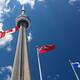 Flags Flying in Front of CN Tower... (thumbnail)