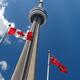 Flags Flying in Front of CN Tower... (thumbnail)