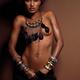 Beautiful Young Woman on Brown Background... (thumbnail)
