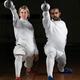 Two Fencers in Fencing Uniform... (thumbnail)