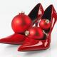 Christmas Ornament in Red High Heels Shoes... (thumbnail)