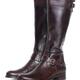 Pair of Knee-Length Brown Leather Boots... (thumbnail)