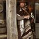 Cowboy Standing on a Porch Notorious villain portrait in Wild west sty... (thumbnail)