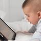 Baby Boy Watching at iPad Screen... (thumbnail)