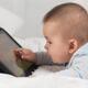 Baby Boy Playing with a Tablet Computer... (thumbnail)
