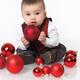 Baby Boy Playing with Christmas Baubles... (thumbnail)