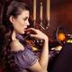 Beautiful Woman at a Festive Table... (thumbnail)